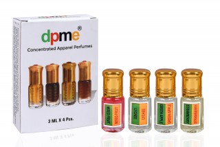 3ML Combo of FRUITY Attar Oils Mix Fruit, Lychee, Strawberry, Green Apple